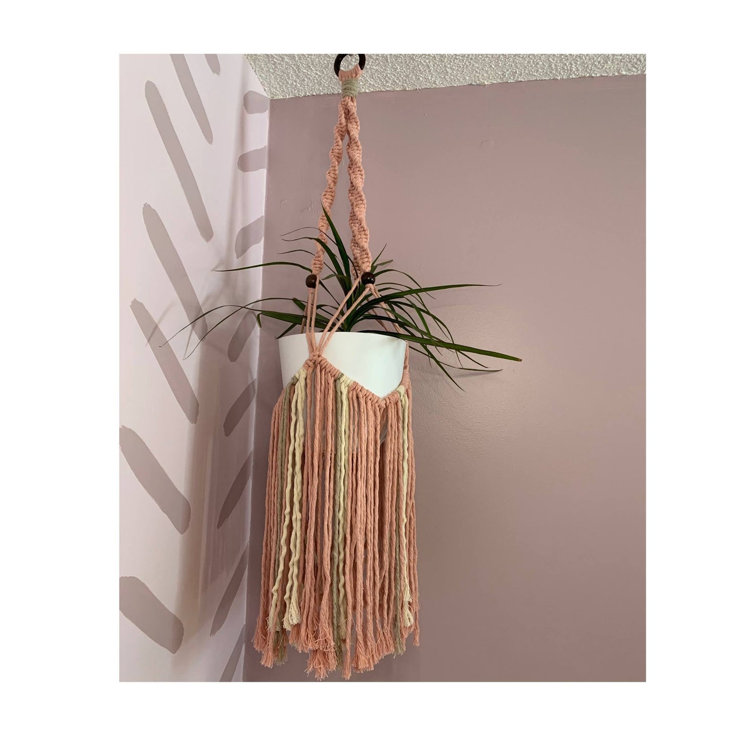 Macrame Fringe Plant Hanger