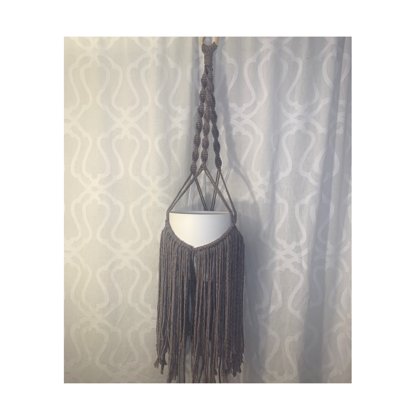 Macrame Fringe Plant Hanger